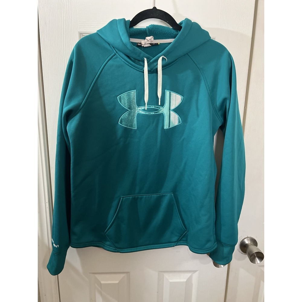 Under Armour X Storm Medium Aqua green Blue hoodie Loose Fit
